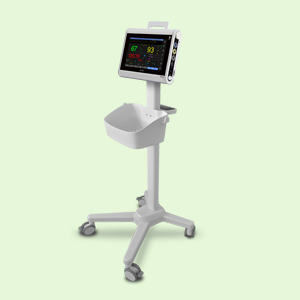 mobile cart with basket for patient monitor UM 300-10-S