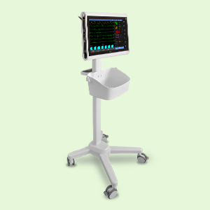 patient monitor UM 300-15 mobile trolley with basket