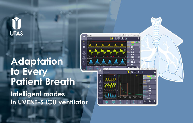 adaptive ventilation modes lung ventilator Provent Advent UVENT-S