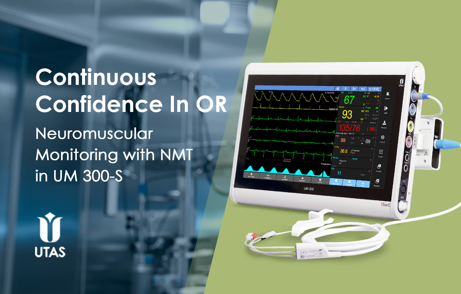 NMT monitoring in UM 300-S patient monitor